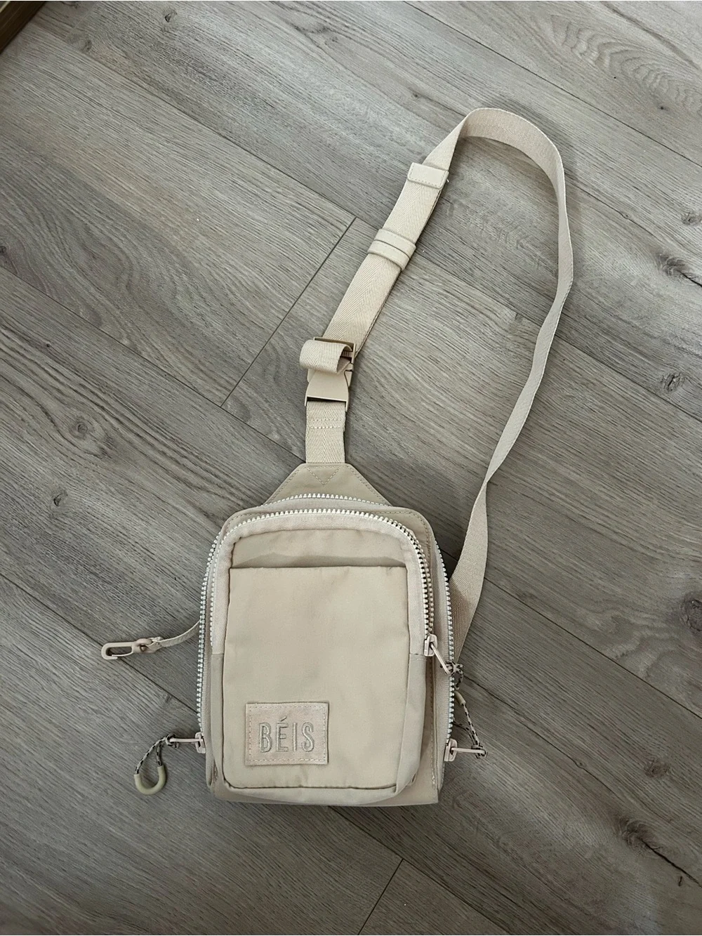 BEIS Cream Sling Belt Bag